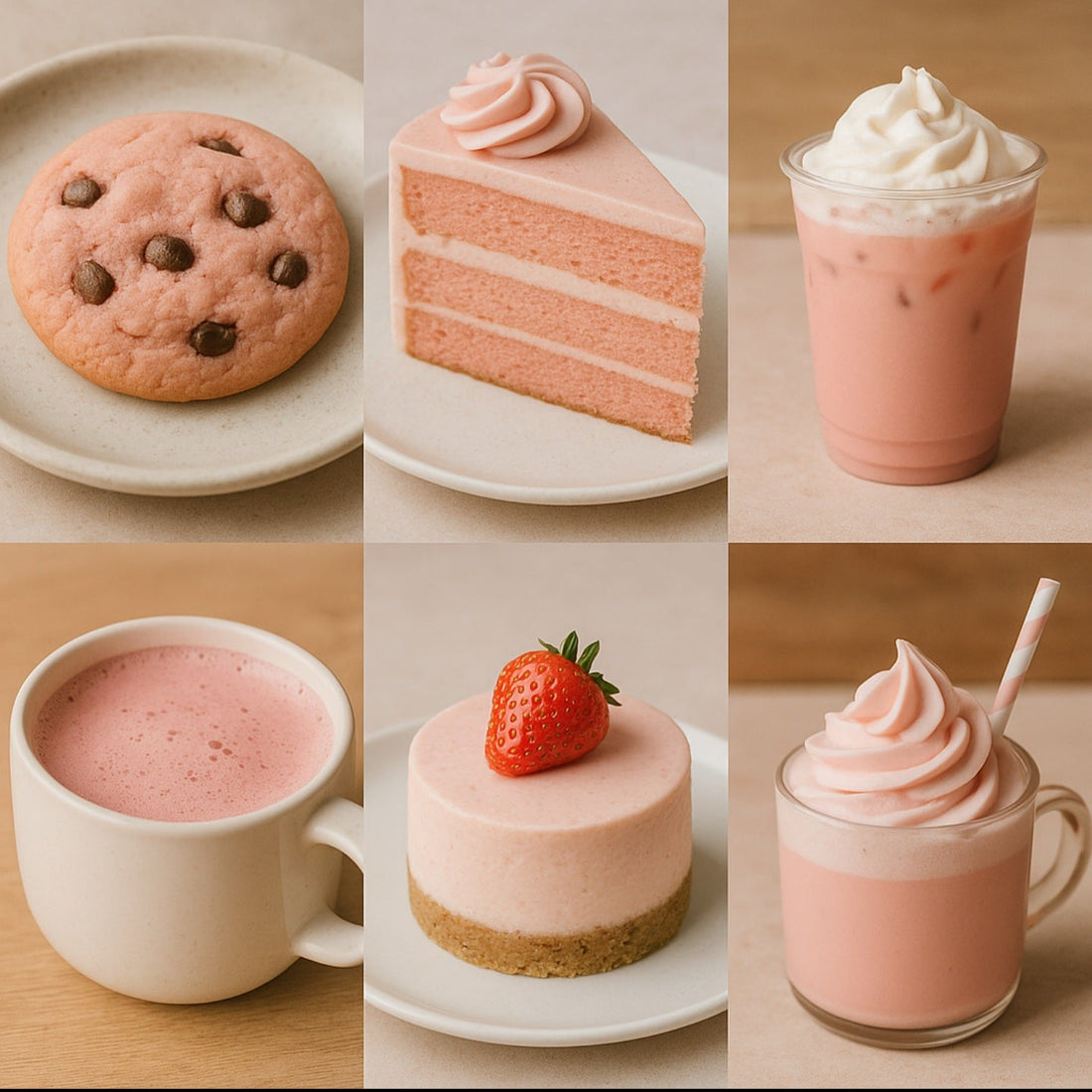5 recettes roses à base de pink latte